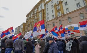 Foto: Anadolija / Protesti Rusa i Srbijanaca u Moskvi